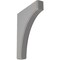 Ekena Millwork 1 3/4"W x 10"D x 12"H Clarksville Wood Vintage Decor Bracket, Pebble Grey BKTWD02X10X12CVPG - alternate 1
